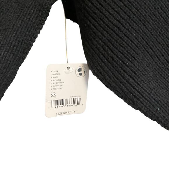 Free People Ottoman Slouchy Black Sweater Long Sleeve Tunic Dress XS - Picture 6 of 16